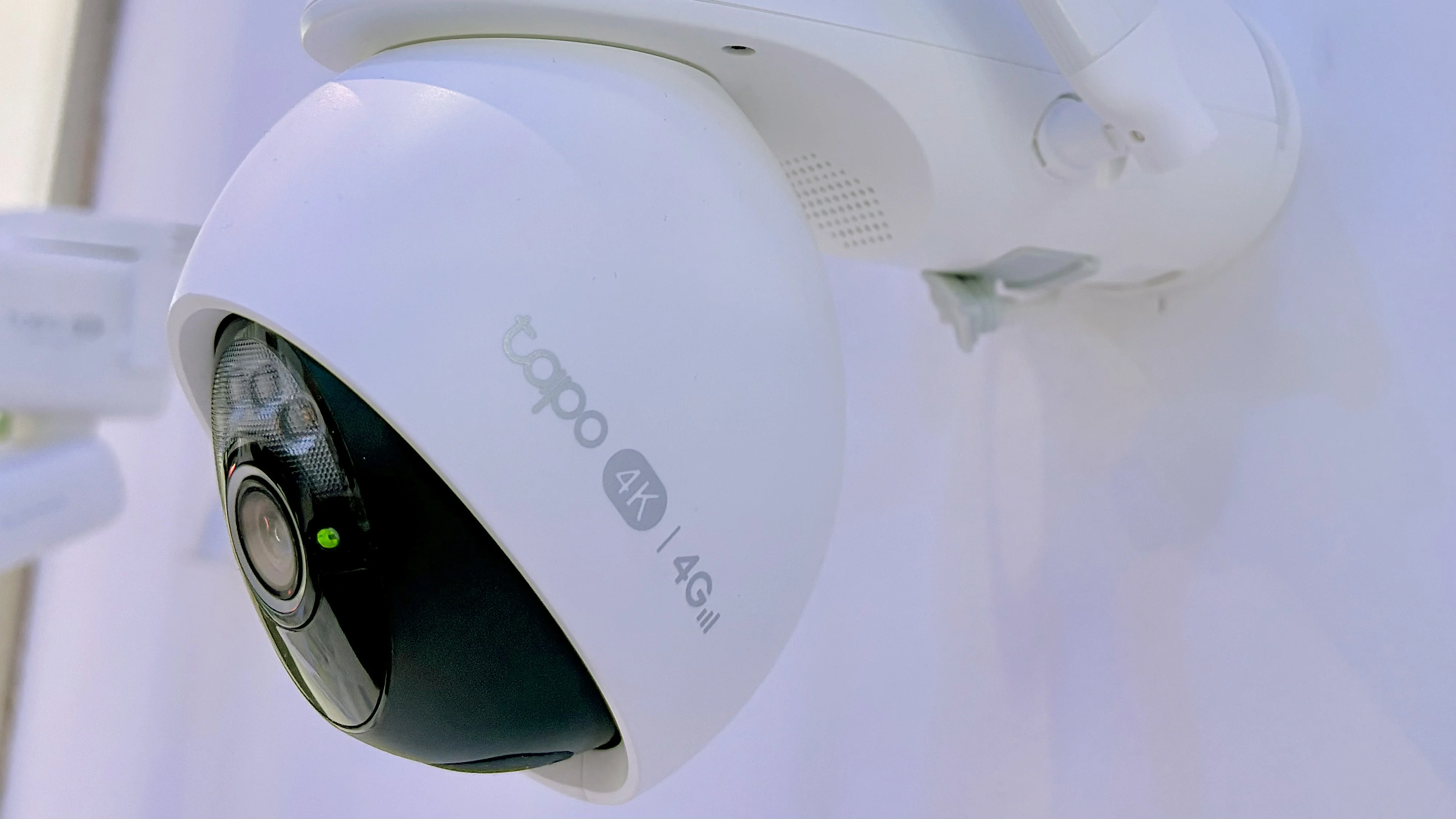 Close-up of the TP-Link Tapo C665G security camera