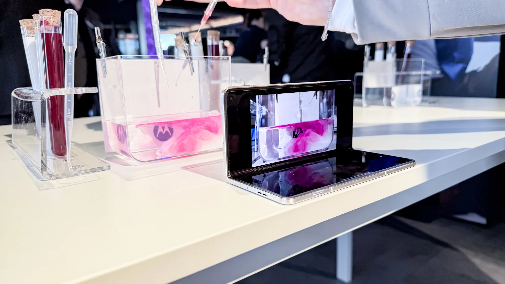 Moto Razr Fold taking slo-mo video