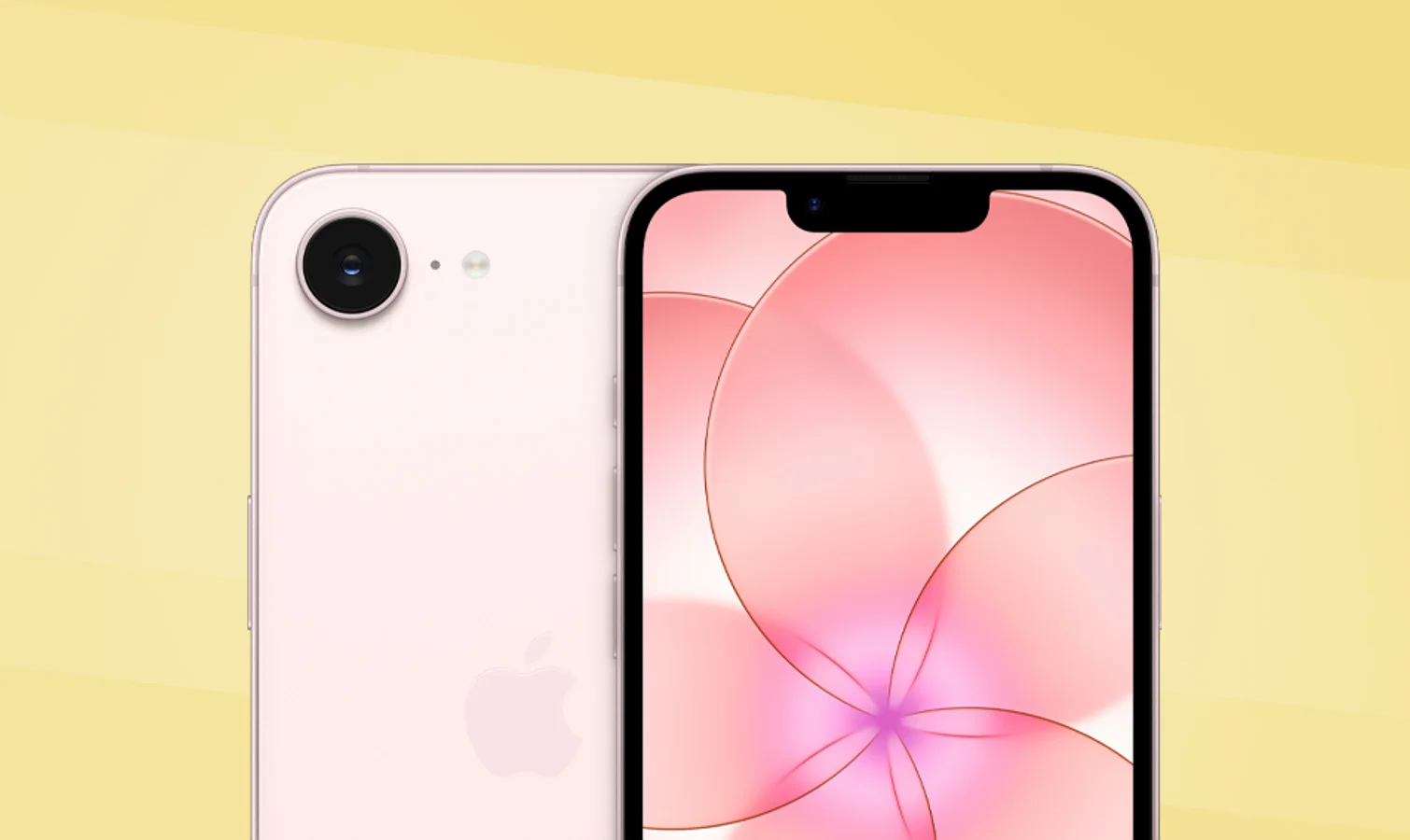 iPhone 17e front and back.